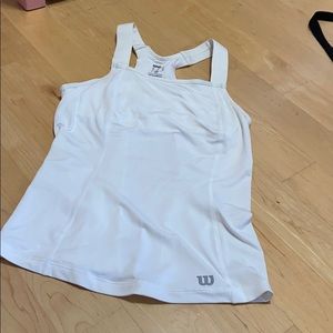 white workout top